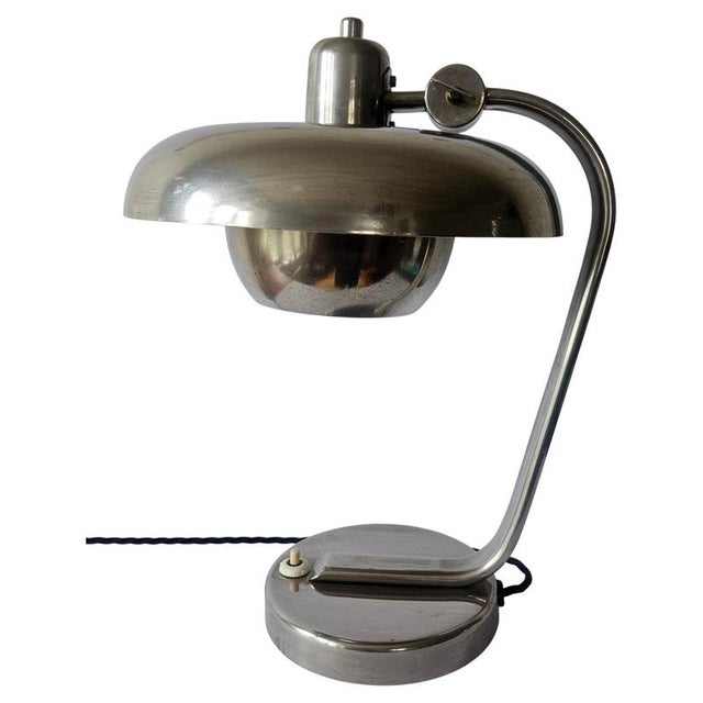Functionalism Art Deco Bauhaus Chrome Table Lamp by Franta Anyz, 1930s For Sale - Image 18 of 18