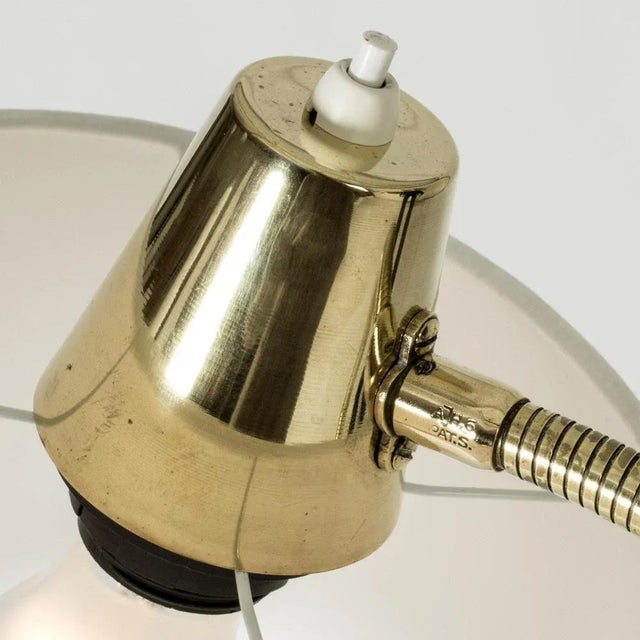 Metal Vintage Scandinavian Brass Floor Lamp, 1950s For Sale - Image 7 of 8