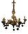 5-Arm Capodimonte Chandelier with Floral Decor, 1960s For Sale