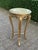 1970s French Louis XVI Gold Beech Marble Side Table For Sale - Image 4 of 10