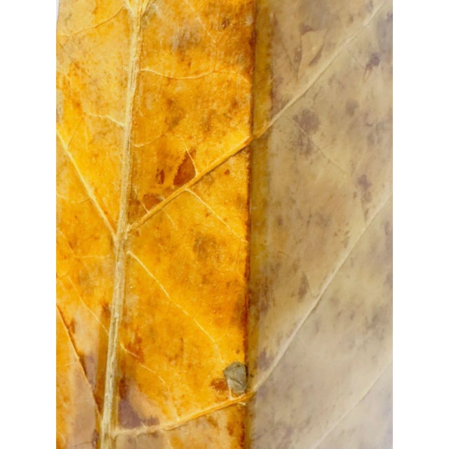 Auburn Pair Lacquered Tobacco Leaf Obelisk, Giovanni Patrini, Italy 1980 For Sale - Image 8 of 9