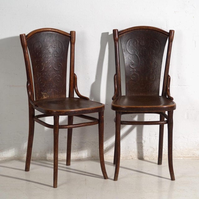 Antique Bentwood Chairs, Central Europe, 1900s, Set of 2 For Sale - Image 11 of 11