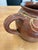 French Antique French Terracotta Pot With Hand-Painted Swag Design For Sale - Image 3 of 11