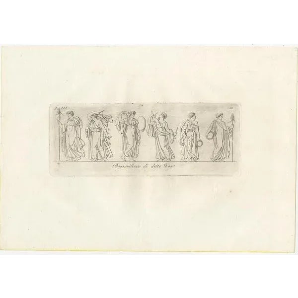 Carlo Antonini, Vases and Tazzas, 1821, Paper, Set of 6 For Sale - Image 4 of 8