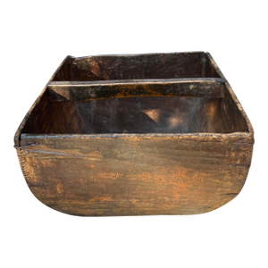 Large Antique Japanese Primitive Wooden Rice Grain Box