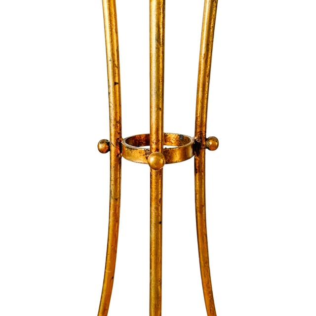 1960 Italian Florentine Gilt Metal Rope and Tassel Plant Stands - A Pair For Sale - Image 11 of 11
