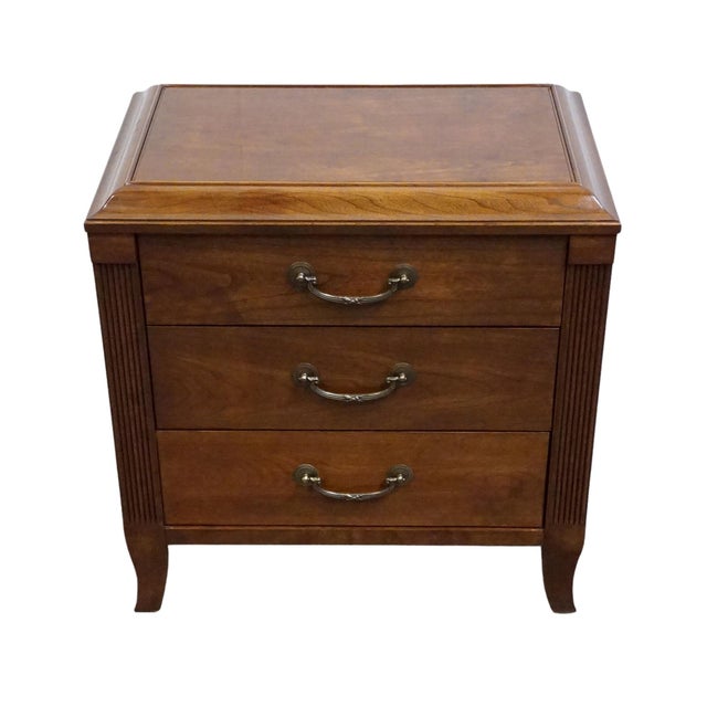 Traditional Ethan Allen Maison Collection Solid Cherry Traditional Style 23" Nightstand 25-9405 - 295 Sable Finish For Sale - Image 3 of 13
