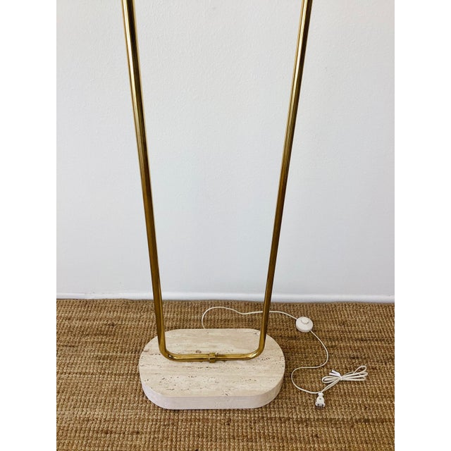 1980s Vintage 1980s Brass Lotus Floor Lamp Chinoiserie / Hollywood Regency Style For Sale - Image 5 of 13