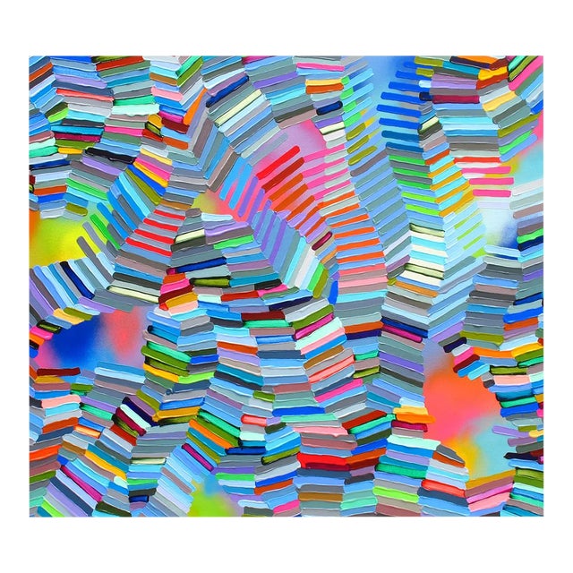 Contemporary Abstract Acrylic on Canvas Painting "Negotiation 3" by Martina Nehrling For Sale