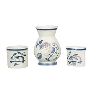 Danish Aluminum Vases by Nils Thorsson for Royal Copenhagen, 1920s, Set of 3