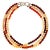 Metal Mixed Color Moonstone Three Strand Necklace For Sale - Image 7 of 7