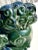 Vintage Emerald Glazed Ceramic Foo Dogs – A Pair For Sale - Image 4 of 12