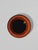 1960s Orange Rimmed Ethnic Stoneware Plate from Gabriel, 1960s For Sale - Image 5 of 5