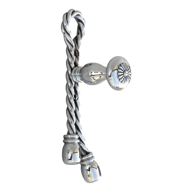 Mid-Century Modern French Rope and Tassel Hook from Maison Baguès, 1970s For Sale