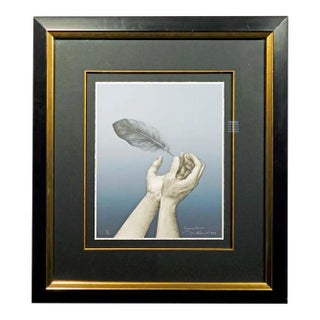 Frank Howell "Transcendence" Custom Framed 1989 Hand Signed Artwork For Sale