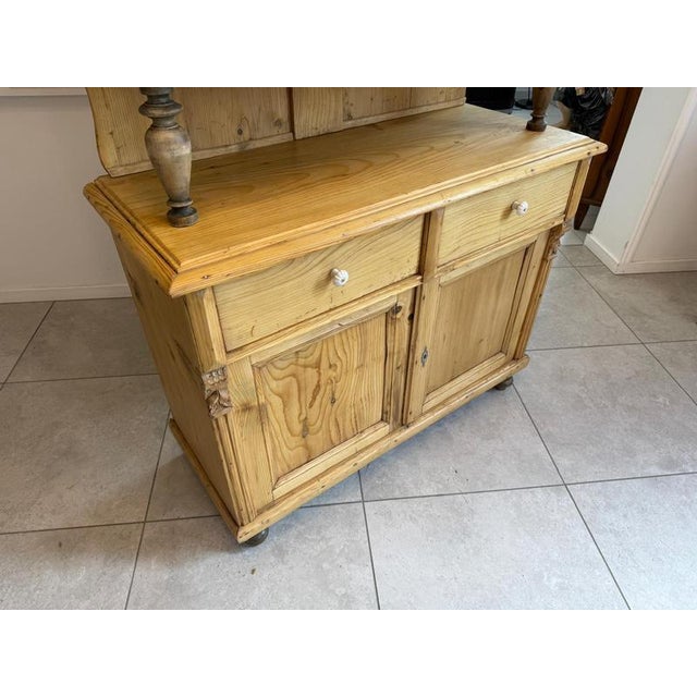 Gründerzeit Kitchen Sideboard in Softwood For Sale - Image 11 of 16