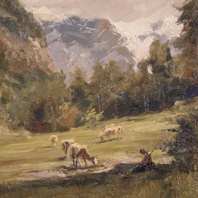 Giuseppe Gheduzzi, Landscape Composition, 1920s, Oil Painting on Board, Framed For Sale - Image 10 of 16
