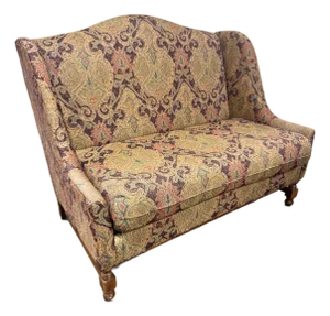 Vintage Ethan Allen Paisley Settee