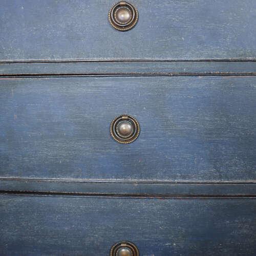 Blue English Painted Chest of Drawers For Sale - Image 8 of 12
