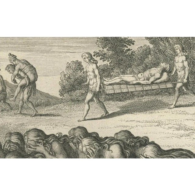 Picart, Florida Women Mourning Their Husbands in Ritual Service, 1734, Print For Sale - Image 6 of 10