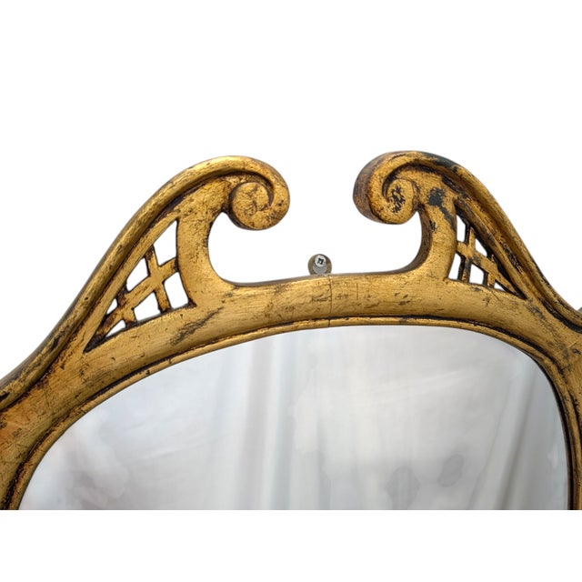 Classic Style Mirror with Wooden Frame, 1900s For Sale - Image 6 of 7