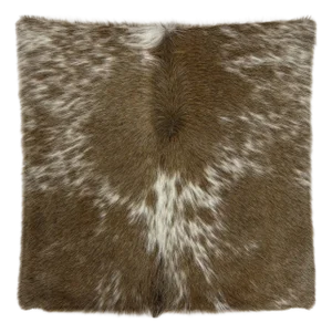 Reversible 18” X 18” Premium Brazilian Speckled Cowhide Pillow Cover – Short Hair - Handcrafted by Pablo Sota Designs