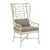 Gwyneth Wing Chair, White For Sale