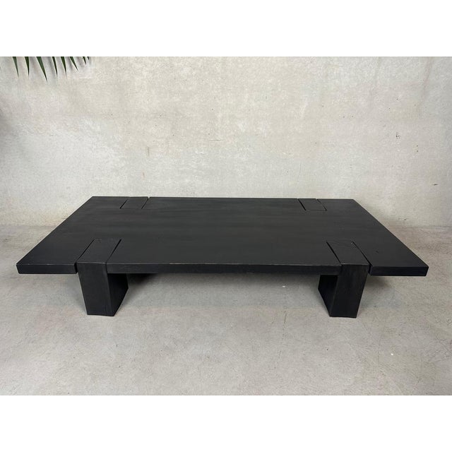 Vintage Japandi Coffee Table in Oak, 1980s For Sale - Image 15 of 15