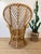 Vintage 1960s Rattan Peacock Style Chair Italian Modern Gio Ponti Style For Sale - Image 10 of 10