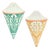 Ornamental Ceramic Wall Pocket (Set of 2) For Sale