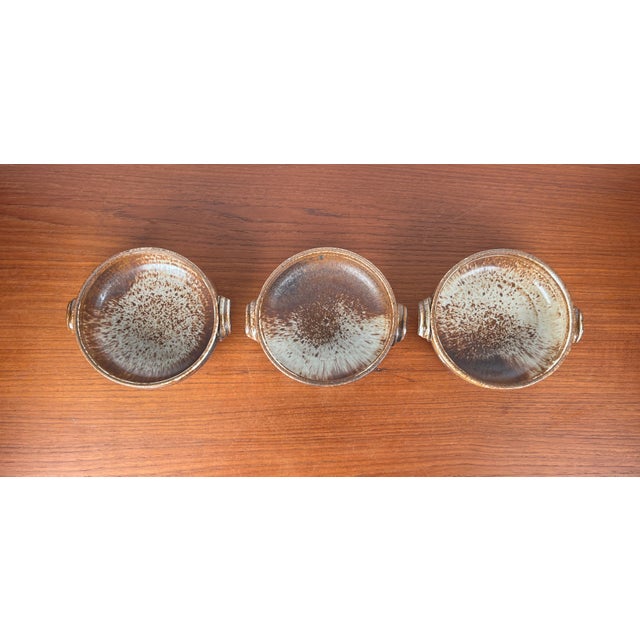 Ceramic Vintage Danish Studio Pottery Bowls from Aase & Leif Vange Keramik, Set of 3 For Sale - Image 7 of 18