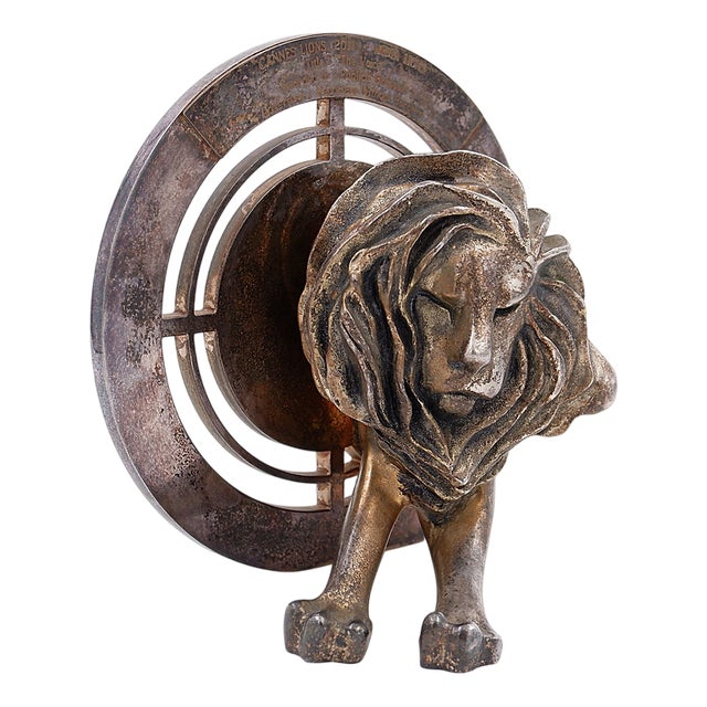 Cannes Lion in Silvered Bronze by Arthus Bertrand For Sale