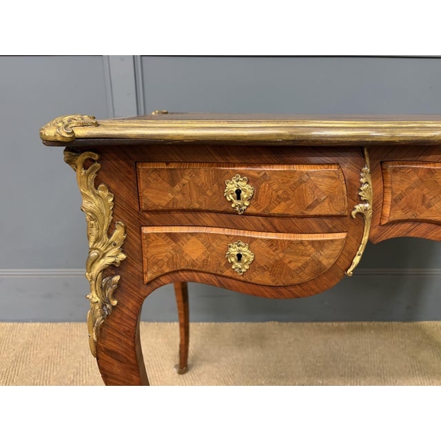 Antique French Parquetry Desk, 1885 For Sale - Image 4 of 18