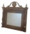 Genovese Mirror With Walnut Inlays & Small Parts in Brass For Sale