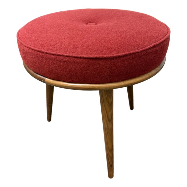 Room & Board Murphy Stool Walnut + Upholstery For Sale