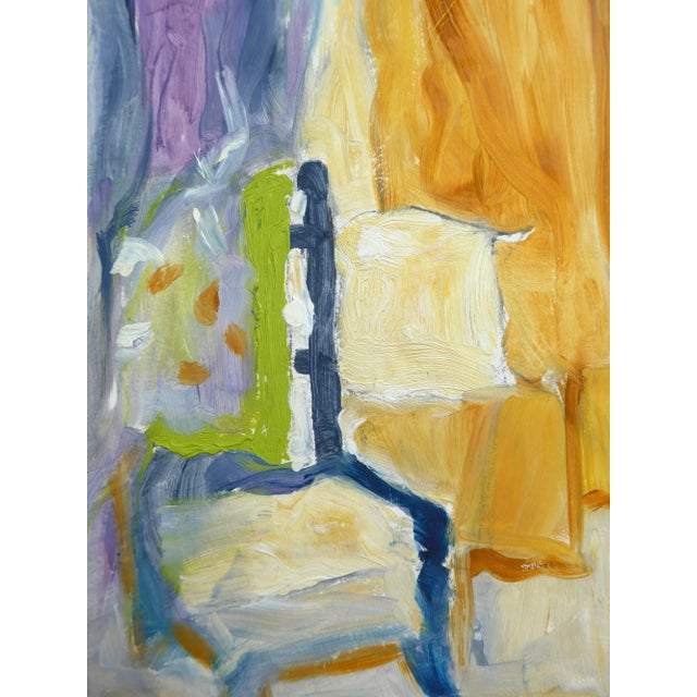 Contemporary "Home" Contemporary Abstract Color Field Oil Painting For Sale - Image 3 of 6