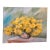 1980s Francis “Duke” Downs Palm Beach Yellow Chrysanthemum Floral Still Life Original Oil on Canvas, 30” For Sale