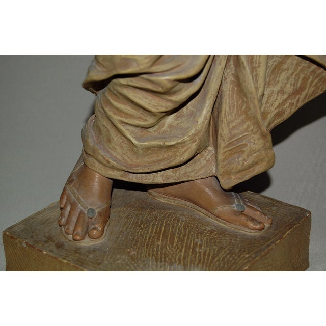 Brown Antique Sculpture by Goldscheider For Sale - Image 8 of 14