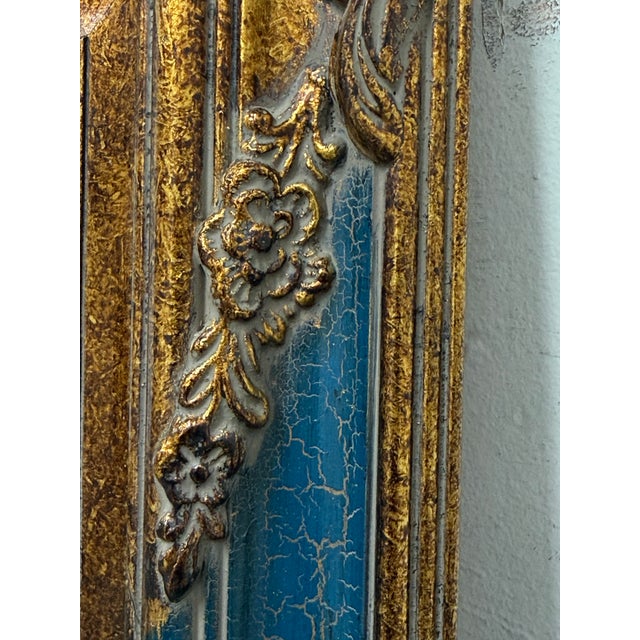 Rococo Gilt Frame Wall Mirror, Vintage For Sale - Image 10 of 12