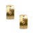 Contemporary Meme Gold Diamond Wide Huggie Earrings, 1/2" Round, A Pair For Sale - Image 3 of 8