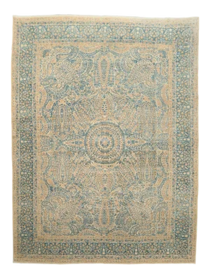 Large Vintage Washed Out Kerman Rug