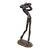 1950s Mid-Century Modern Abstract Brutalist Cast Bronze Male Figure Sculpture - Giacometti Style For Sale