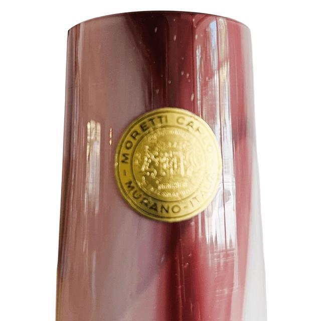 Vintage Vase in Murano by Carlo Moretti, 1970s For Sale - Image 4 of 7