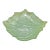 15-Inch Vintage Celery Green Shell Glass Bowl For Sale