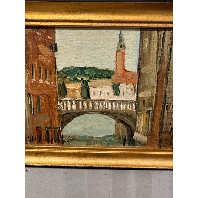 20th Century Oil Painting Venice For Sale - Image 4 of 6
