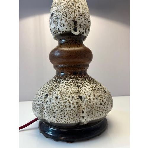 Ceramic White and Brown Ceramic Table Lamp from Hustadt Leuchten For Sale - Image 7 of 11