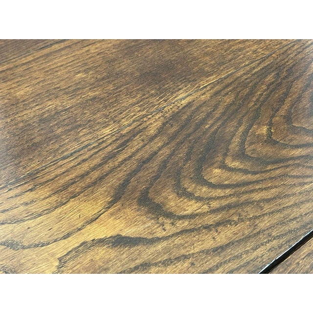 English Oak Drop-Leaf Table For Sale - Image 13 of 16