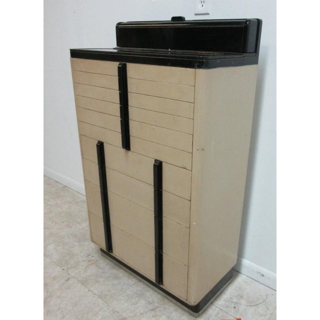 Beige 1940s Art Deco Dental Cabinet Industrial Medical Chest Dresser Tan 10 Drawer For Sale - Image 8 of 11