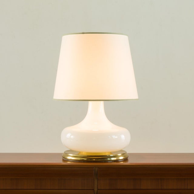 Gold Mid-Century Italian Murano Glass Table Lamp, 1970s For Sale - Image 8 of 8