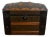 Antique Camel Back Steamer Trunk Chest With Tray For Sale